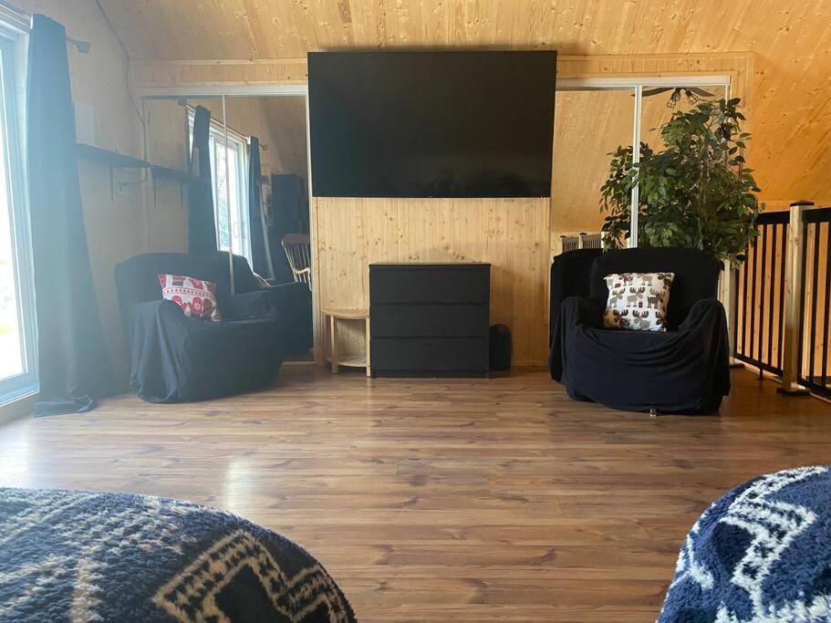 Le Jazz- Chalet Rustique/Chic Avec Spa Notre-Dame-Des-Bois Exterior photo